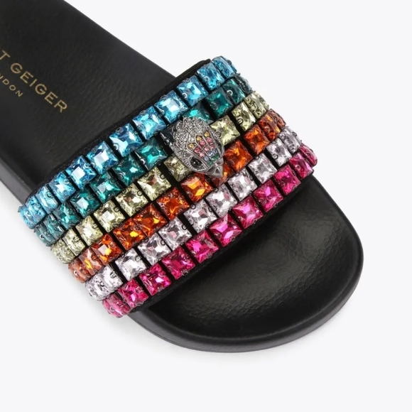 Kurt Geiger Shoes - Like New Kurt Geiger Meena Eagle Jewel Slides